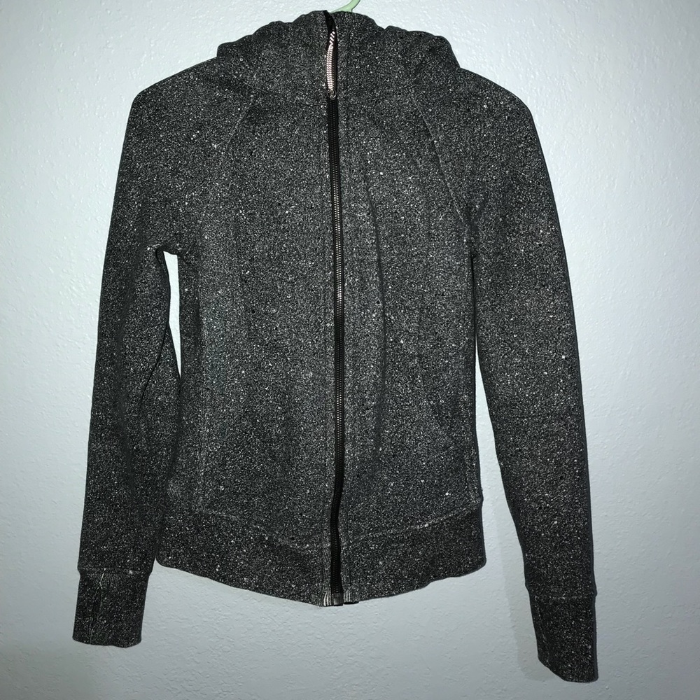 Black & White speckled lulu lemon sweater